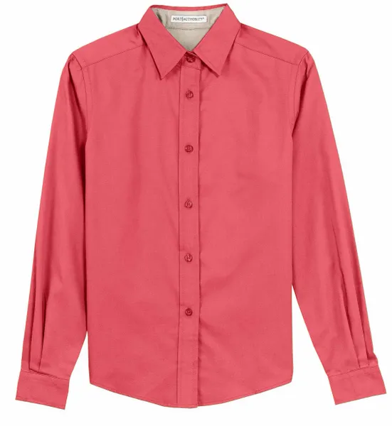 Port Authority Women's Long Sleeve Easy Care Shirt. L608 - Table Covers Now
