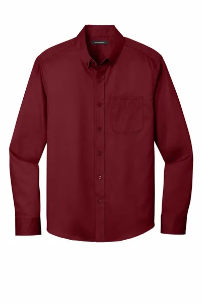 Port Authority Long Sleeve SuperPro React Twill Shirt. W808 - Table Covers Now
