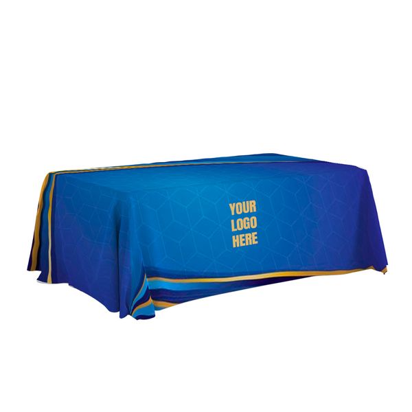 Blue and Gold Table Throw - Table Covers Now