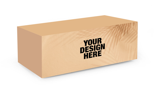 Brown Palm Tree Rectangle Fitted Tablecloth with Logo - Table Covers Now