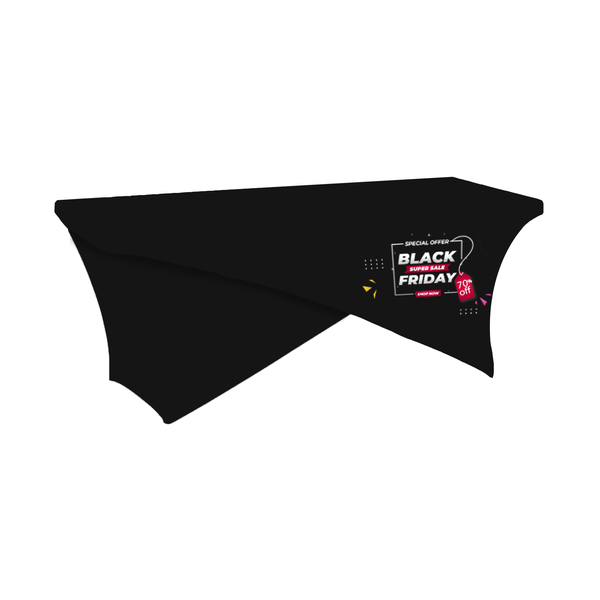 Custom Black Event Tablecloths - Table Covers Now