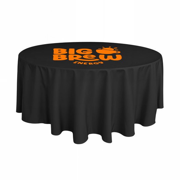 Custom Black Round Tablecloths - Table Covers Now