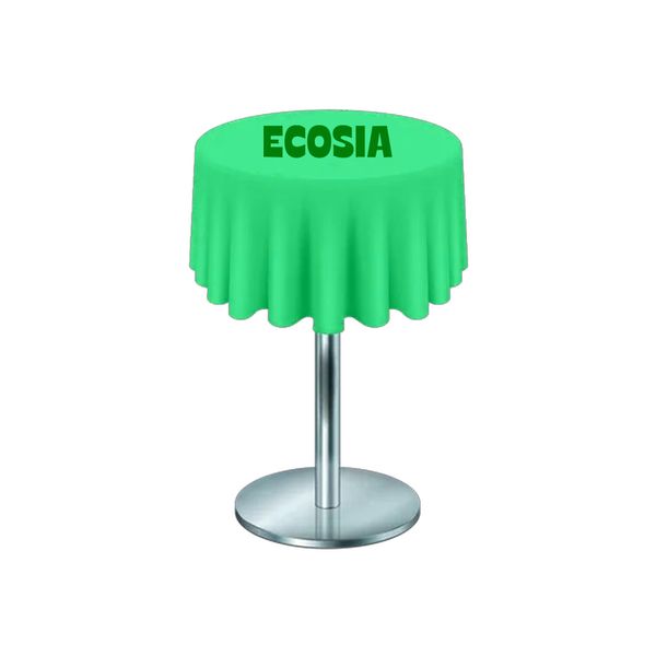 Custom Logo Round Cocktail Table Cover - Table Covers Now
