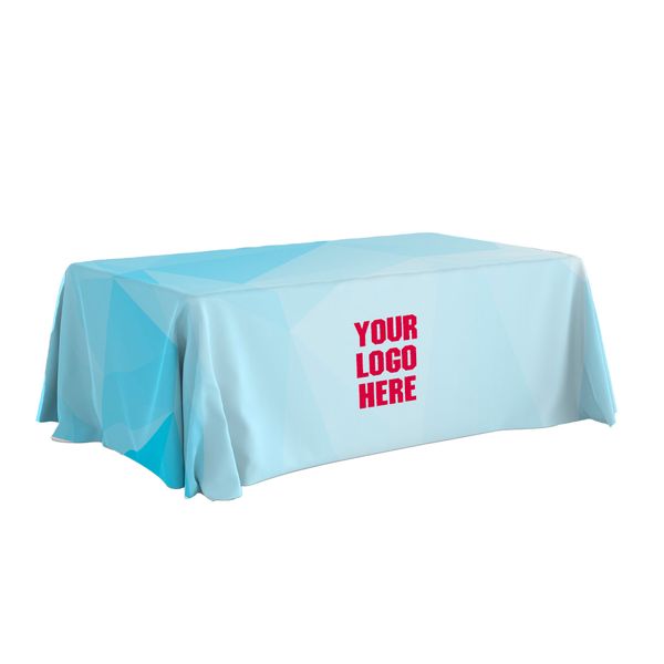 Custom Trade Show Table Throws with Branding - Table Covers Now