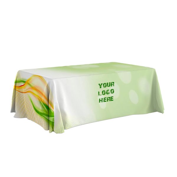 Green and Gold Streak Table Throw - Table Covers Now