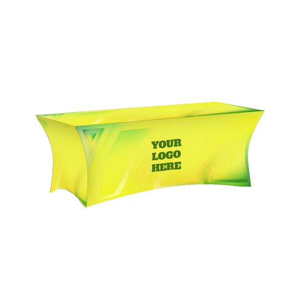 Lime Green Triangle Stretch Spandex Table Cover - Table Covers Now