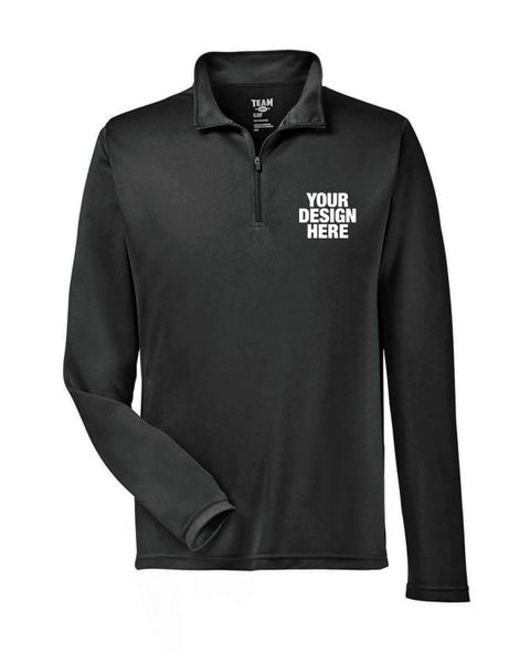 Team 365 Men's Zone Performance Quarter-Zip - Table Covers Now