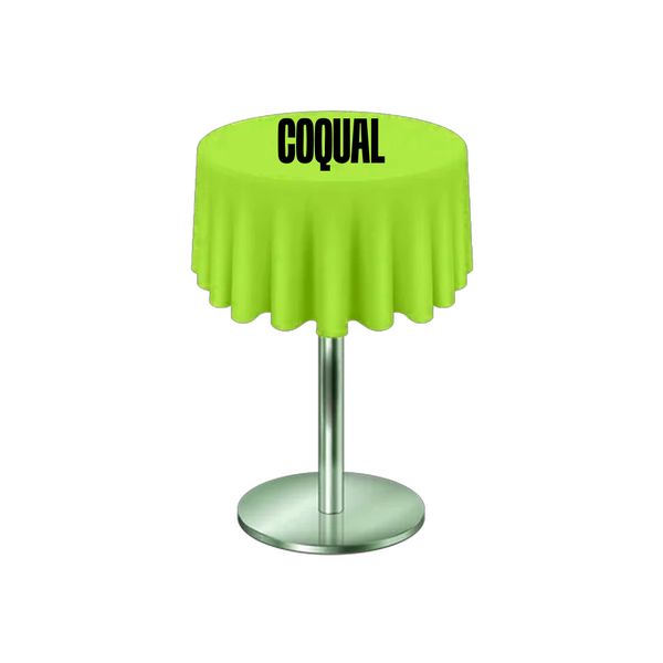 Personalized Round Cocktail Table Cover - Table Covers Now