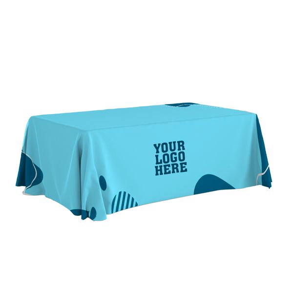Polka Blue Table Throw - Table Covers Now