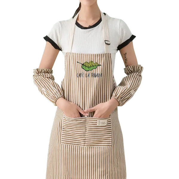 Striped Cotton and Linen Apron - Custom Aprons Now