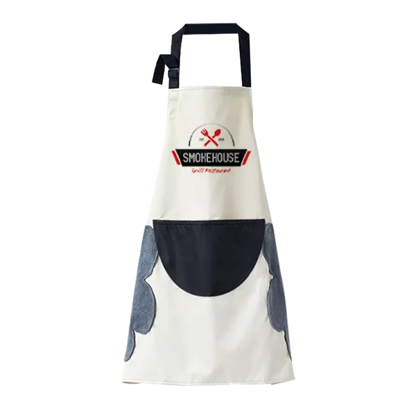 Floral Apron with Hand Wiping Pockets - Custom Aprons Now