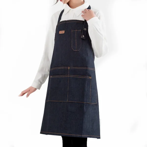 Denim Lanyard Apron - Custom Aprons Now