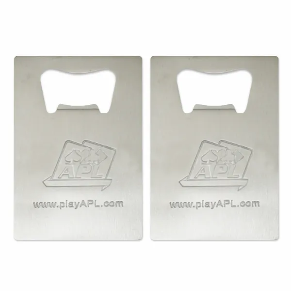 Standard Card Shape Bottle Opener - Table Covers Now