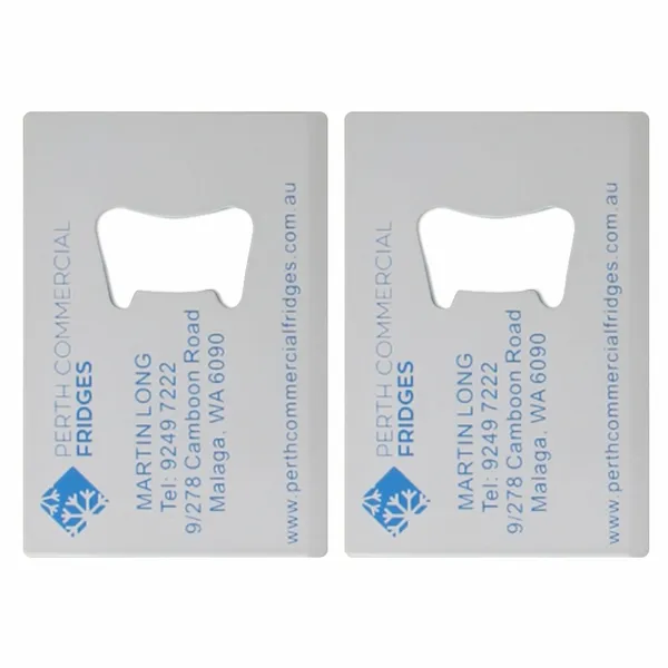 Color Filled Card Bottle Opener - Table Covers Now