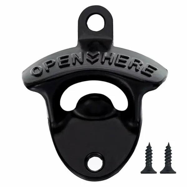 Black Bottle Opener - Table Covers Now