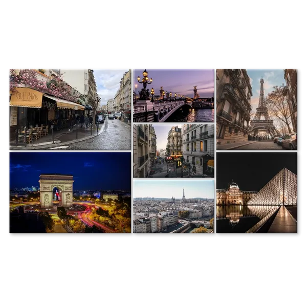 7-Panel Display - Custom Aprons Now