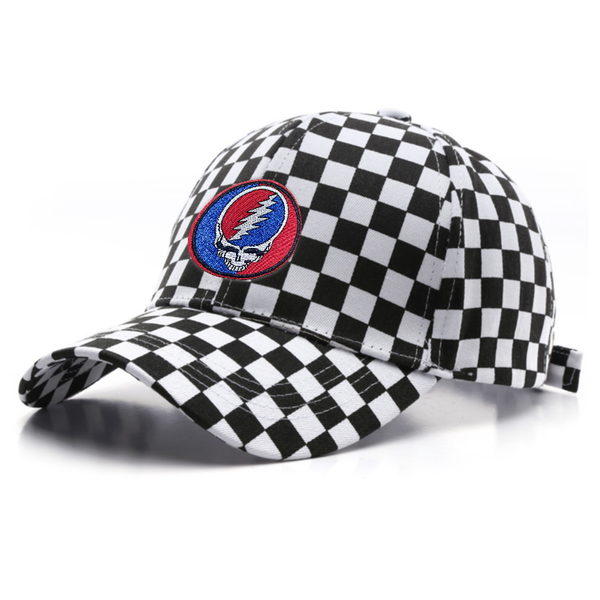Two Tone Checkered Cotton Cap - Custom Aprons Now
