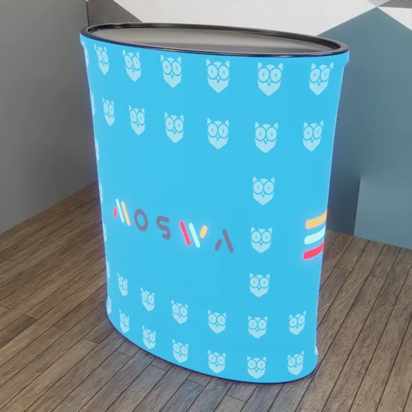 Oval Shaped Counter - Custom Aprons Now