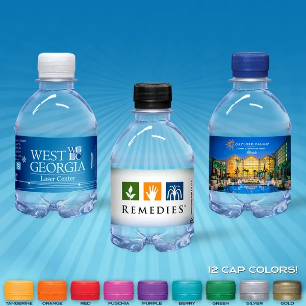8oz Flat Water Bottle - Table Covers Now