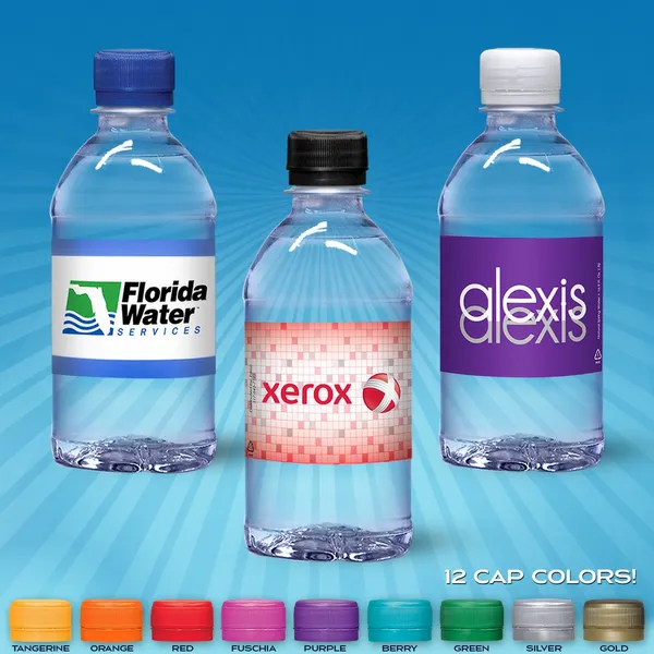 12oz Flat Water Bottle - Table Covers Now