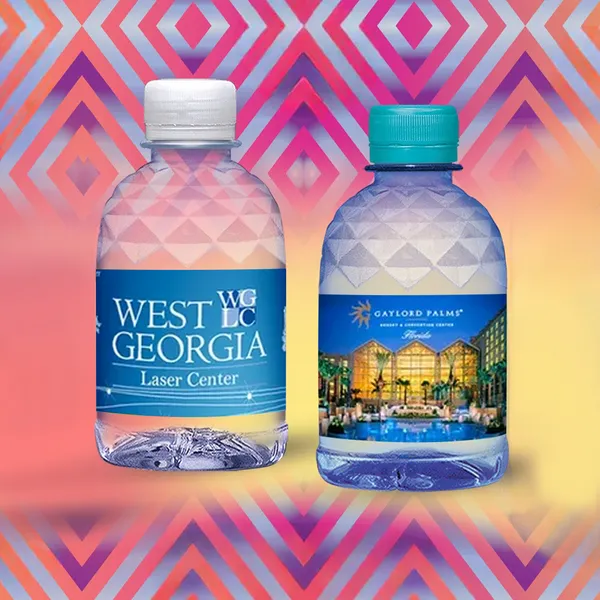 8oz Diamond Water Bottle - Table Covers Now
