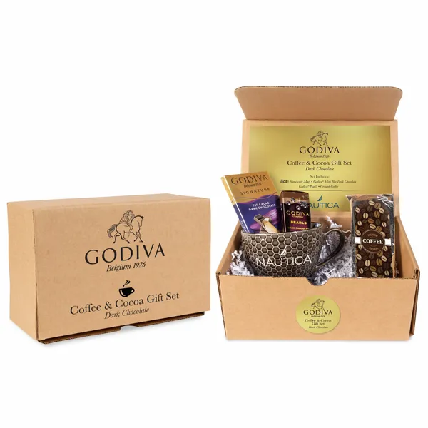 Godiva Coffee and Cocoa Gift Set - Dark Chocolate - Table Covers Now