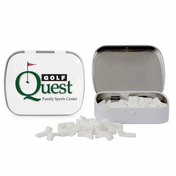 Domed Tin with Golf Club Shaped Mints - Custom Aprons Now