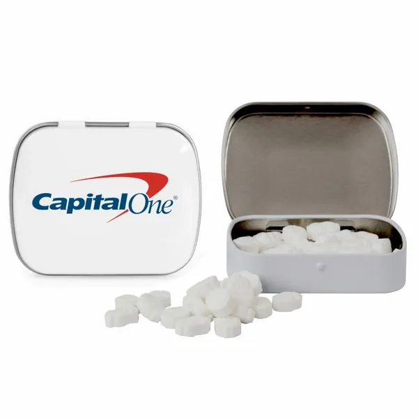 Domed Tin with Dollar Sign Shaped Mints - Custom Aprons Now