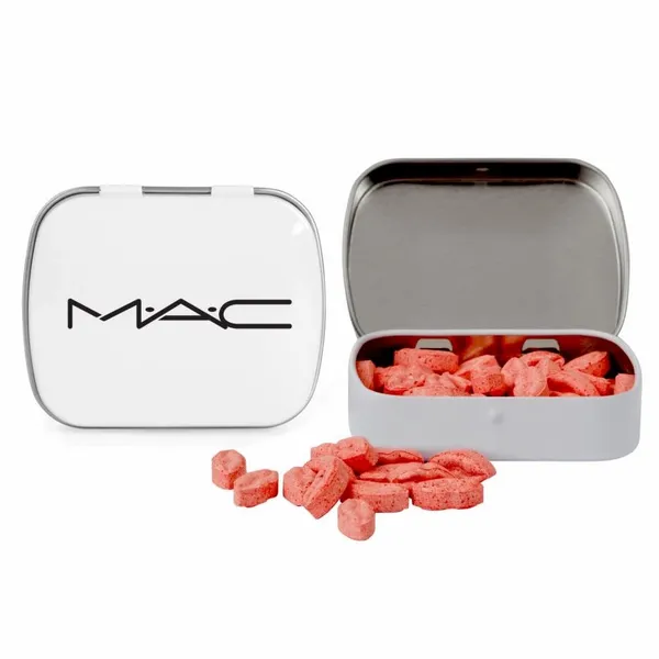 Domed Tin with Lip Shaped Mints - Table Covers Now