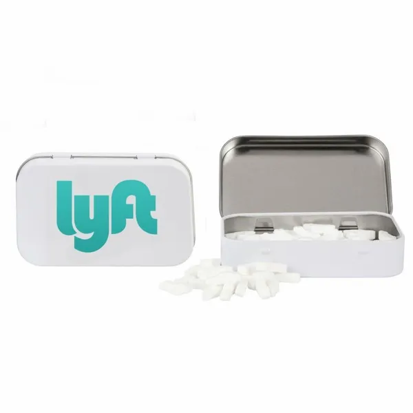 Rectangular Tin with Car Shaped Mints - Custom Aprons Now