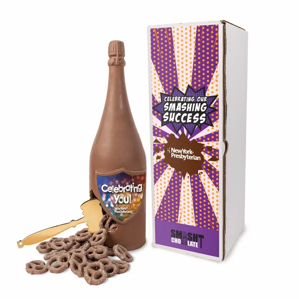 Mega Smash Chocolate with Mini Milk Pretzels - Custom Aprons Now