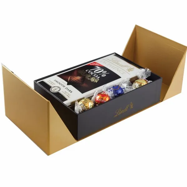 Golden Box of Lindt Sweets - Custom Aprons Now