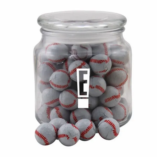 Jar with Chocolate Baseballs - SG400 - Custom Aprons Now