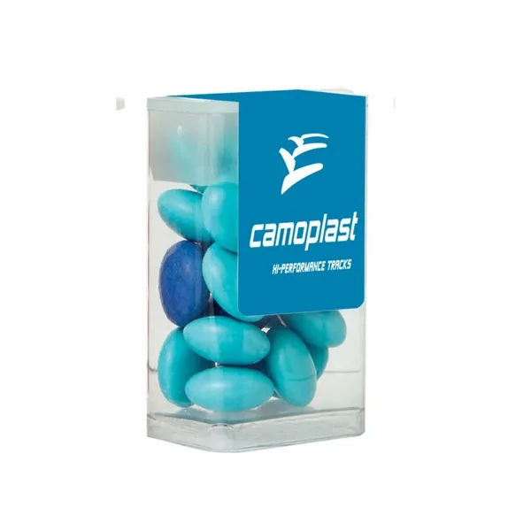 Mini Flip-Top Tube with Imprinted Chocolate Buttons - Custom Aprons Now