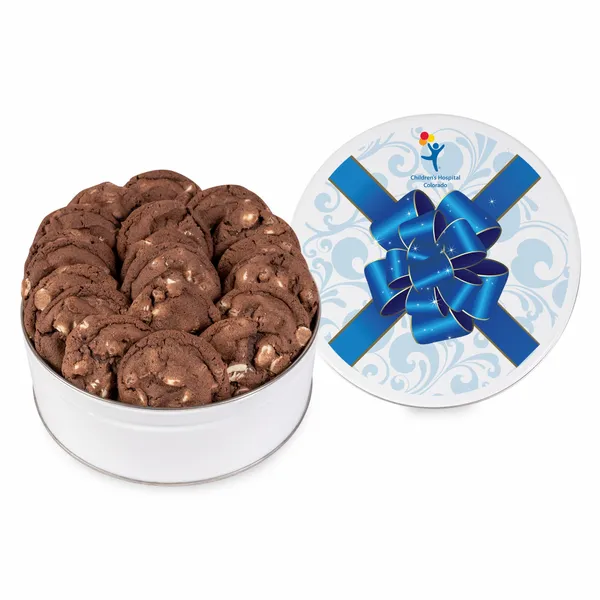 Fresh Beginnings Chocolate Double Chip Cookie Tin - Table Covers Now