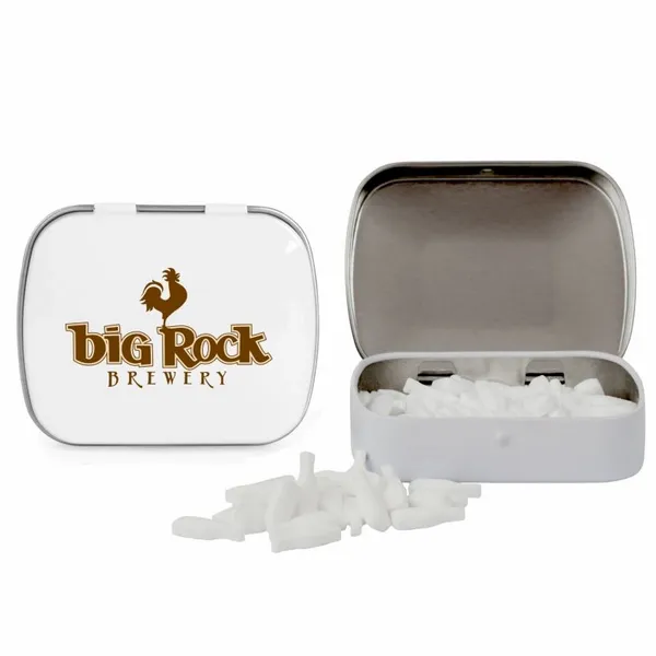 Domed Tin with Bottle Shaped Mints - Custom Aprons Now