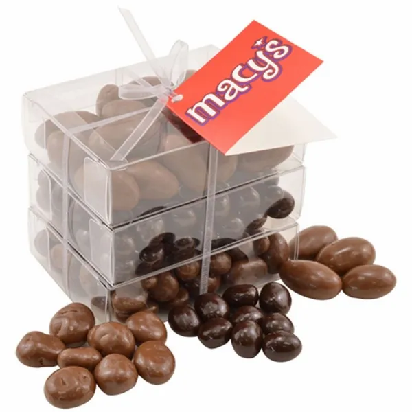 3 Way Chocolate Stack Acetate Tower - Custom Aprons Now