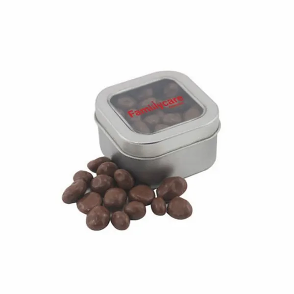 Window Tin with Choc Raisins - Table Covers Now