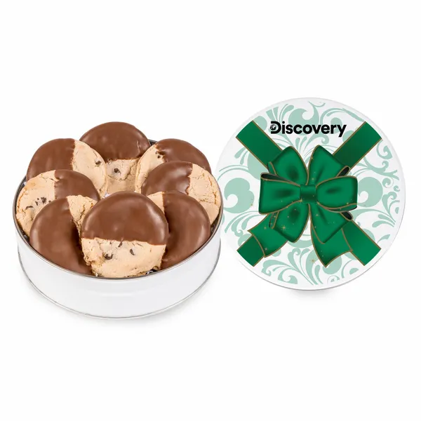 Fresh Beginnings Dipped Chocolate Chip Cookie Tin (Small) - Table Covers Now