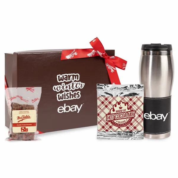 Mrs. Fields Drinkware Set with Brownie - Custom Aprons Now