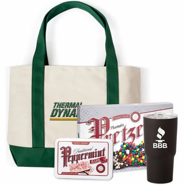 Embroidered Canvas Boat Tote Gift Set - Custom Aprons Now