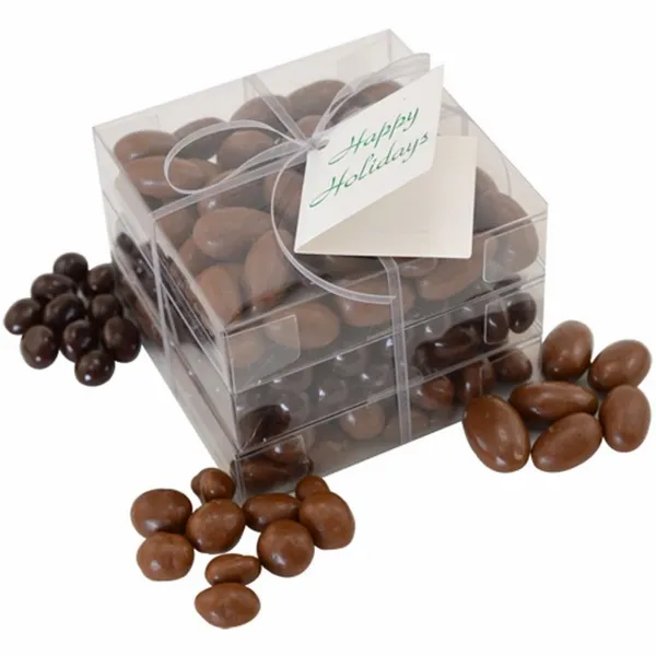 3 Way Chocolate Covered Stack Acetate Tower - Table Covers Now