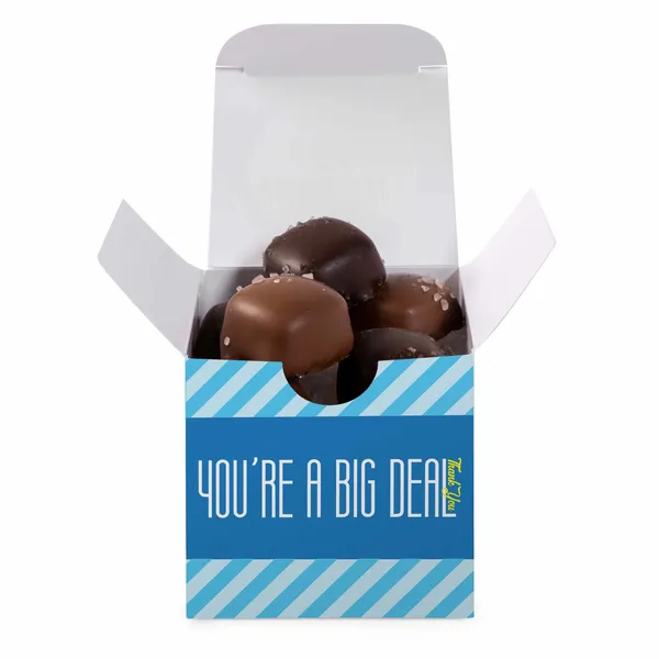 Sea Salt Caramels in Full Color Custom Box - Table Covers Now