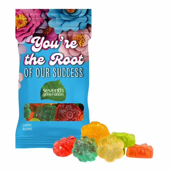 Clever Candy 1oz. Full Color DigiBag™ with Gummy Blooms - Table Covers Now