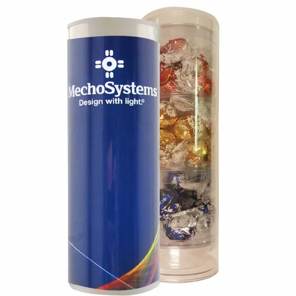 3 Piece Holiday Gift Tube with Lindor Truffles - Table Covers Now