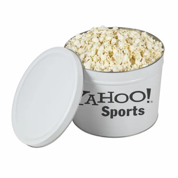 Two Gallon Popcorn Tin - Butter Popcorn - Table Covers Now