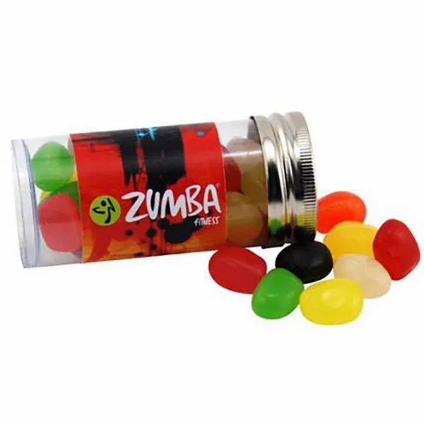 Small 3" Candy Tube with Assorted Jelly Beans - Custom Aprons Now