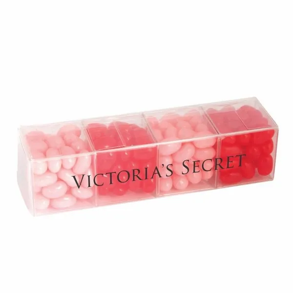 4 Cube Acetate Gift Box with Jelly Belly Jelly Beans - Table Covers Now