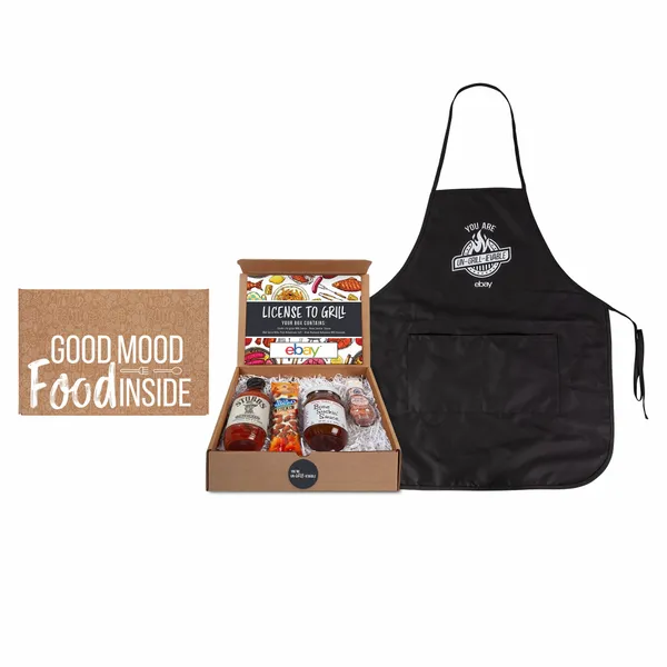 License to Grill - BBQ Gourmet Kit with Apron - Custom Aprons Now