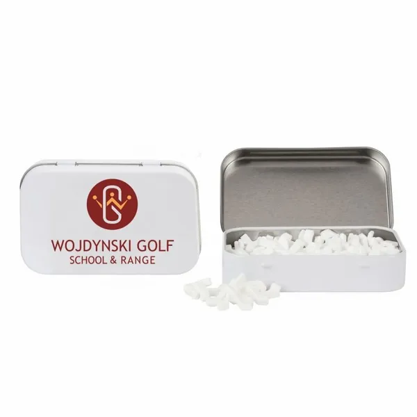 Rectangular Tin with Golf Club Shaped Mints - Custom Aprons Now